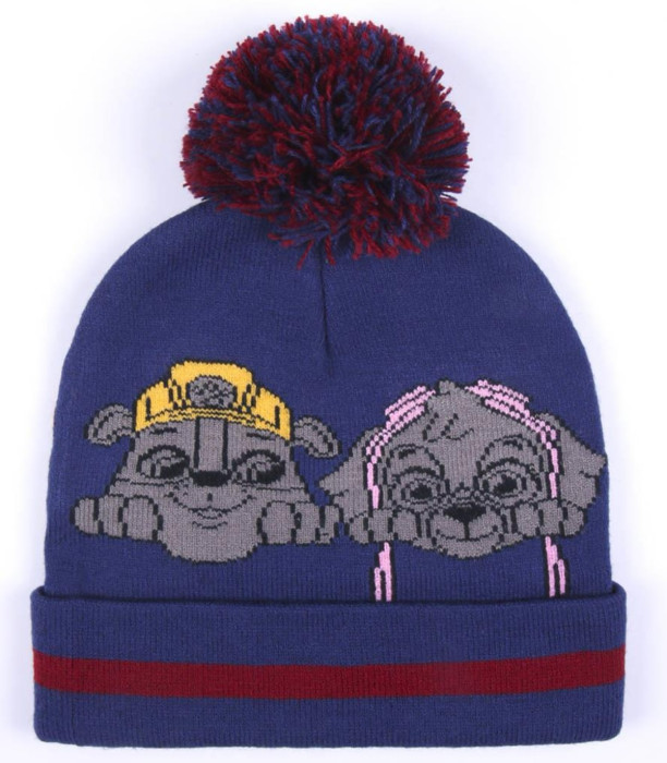 PAW PATROL KIDS' KNITTED HAT WITH POM POM Cerda