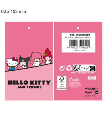 CHILDREN'S WINTER PINK HELLO KITTY HAT WITH EARS Cerda