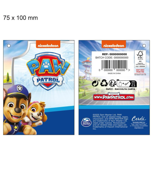 PAW PATROL CHASE KIDS' HAT WITH GLOVES Cerda