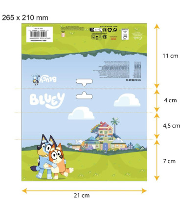 BLUEY CHILDREN'S HAT WITH SCARF AND GLOVES Cerda