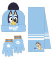 BLUEY CHILDREN'S HAT WITH SCARF AND GLOVES