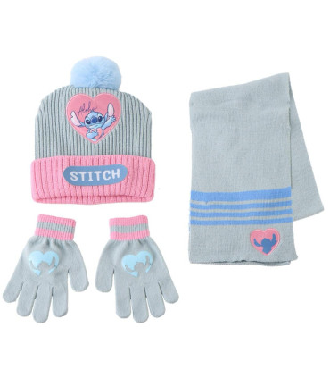 CHILDREN'S HAT WITH SCARF AND GLOVES STITCH GIRL Cerda