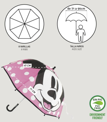 ΜΗΧΑΝΙΚΗ ΟΜΠΡΕΛΑ ΠΑΙΔΙΚΗ POLYESTER MINNIE Cerda