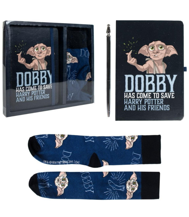 NOTEBOOK WITH PEN AND SOCKS HARRY POTTER DOBBY Cerda
