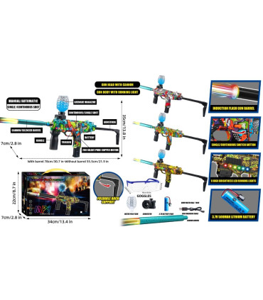 ΠΙΣΤΟΛΙ MP9 ΜΕ ΑΥΤΟΜΑΤΗ ΕΚΤΟΞΕΥΣΗ ΝΕΡΟΓΕΛ ΣΦΑΙΡΩΝ Armtoys