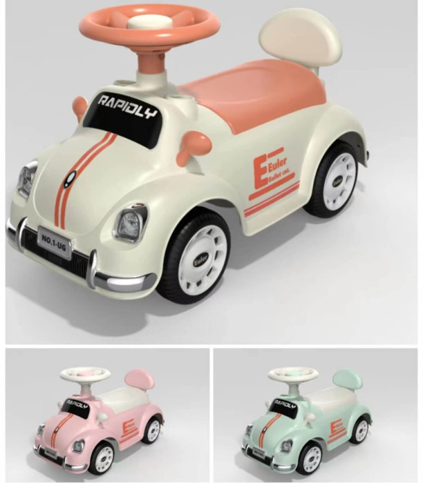 CHILDREN'S PUSH CAR WITH LIGHTING HEADLIGHTS 3 COLORS Armtoys