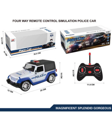 CHILDREN'S POLICE JEEP WITH REMOTE CONTROL 4 DIRECTIONS Armtoys