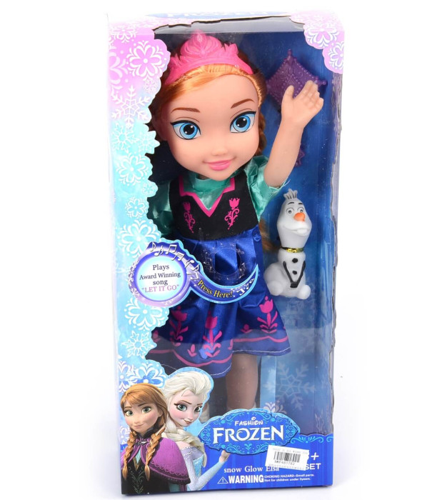 ΚΟΥΚΛΑ ΑΝΝΑ ΜΕ ΣΤΕΦΑΝΙ ΚΑΙ OLAF ΣΕ ΚΟΥΤΙ + ΗΧΟΣ Armtoys