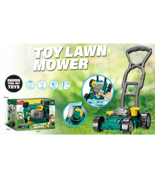 CHILDREN'S GREEN MOWER IN OPEN BOX Armtoys