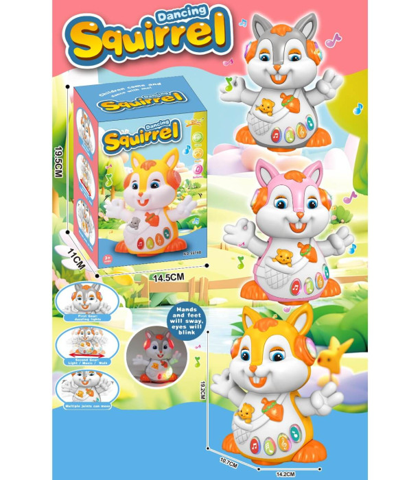BATTERY-OPERATED BABY TOY SQUIRREL Armtoys