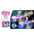 BATTERY-POWERED KIDS CAR WITH A GUN AND A DOLL Armtoys