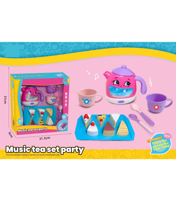 BATTERY-OPERATED KETTLE WITH DESSERT SET IN A BOX Armtoys