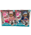 CRYING BABY DOLL WITH POTTY AND DIAPER IN BOX 2 COLORS