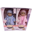 DOLL BABY WITH WINTER CLOTHES AND BLINKING EYES 2 COLORS