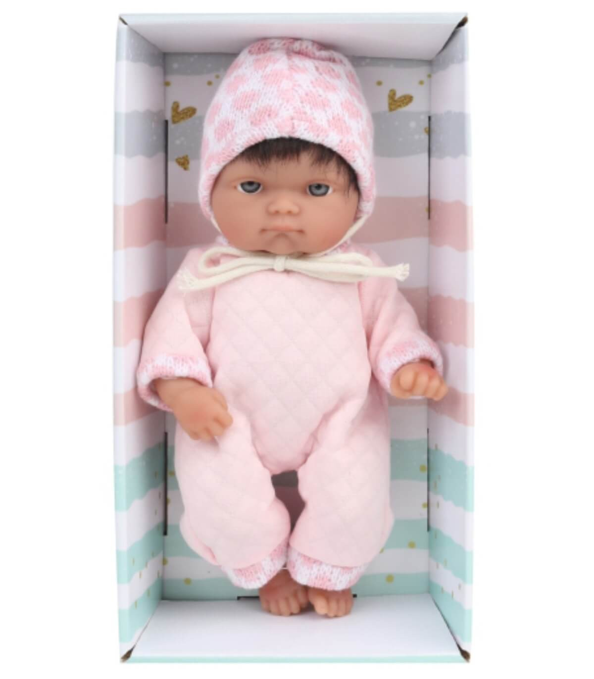 MINI BABY DOLL WITH PINK CLOTHES 25 CM Armtoys