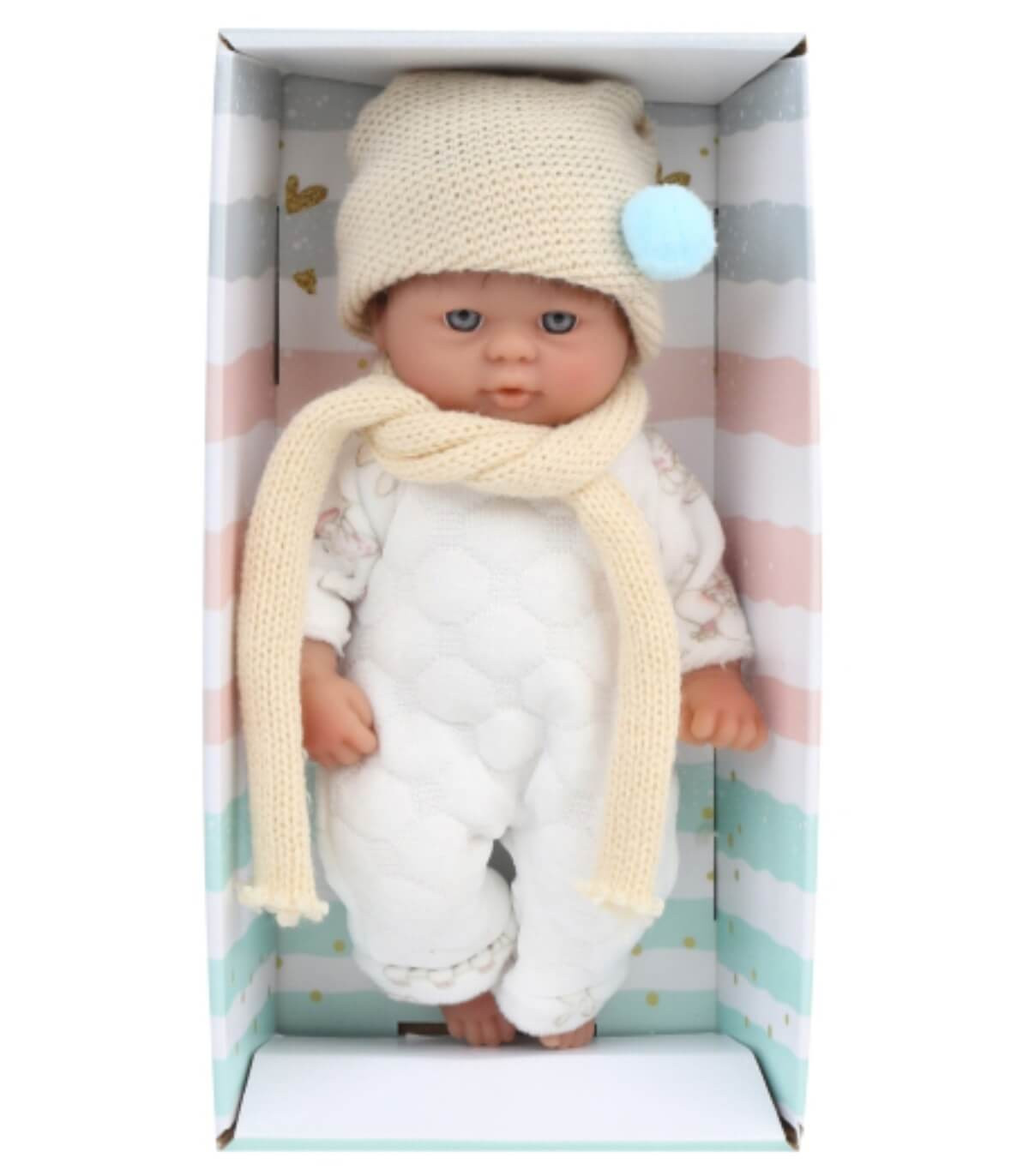 ΚΟΥΚΛΑ MINI BABY DOLL ΜΕ ΠΛΕΚΤΟ ΚΑΠΕΛΟ ΚΑΙ ΣΑΛ Armtoys