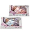LAYING BABY DOLL + SOUND WITH WINTER CLOTHES 36 CM