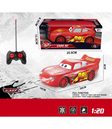 CHILDREN'S RED CAR WITH EYES + REMOTE CONTROL 4 DIRECTIONS Armtoys