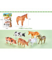 SET OF DOMESTIC ANIMALS FOR PLAY 6 PCS. IN A BAG