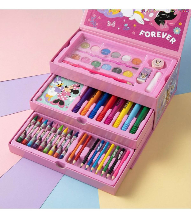 THREE-TIER DRAWING SUITCASE MINNIE Cerda