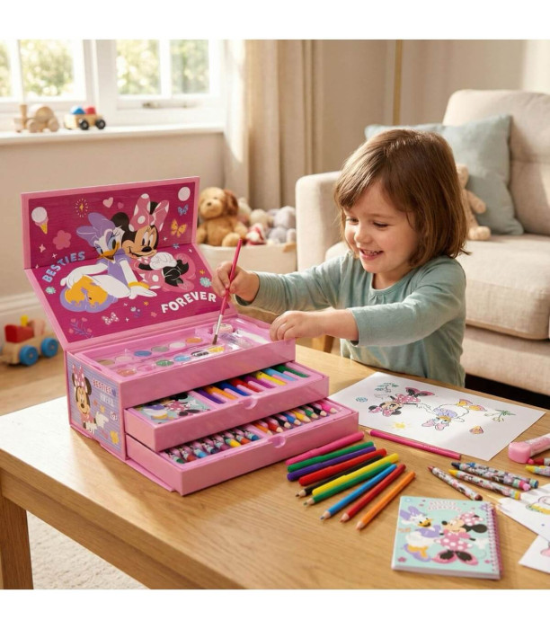 THREE-TIER DRAWING SUITCASE MINNIE Cerda