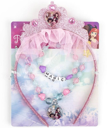 HAIR TIARA WITH NECKLACE AND BRACELET PRINCESS Cerda