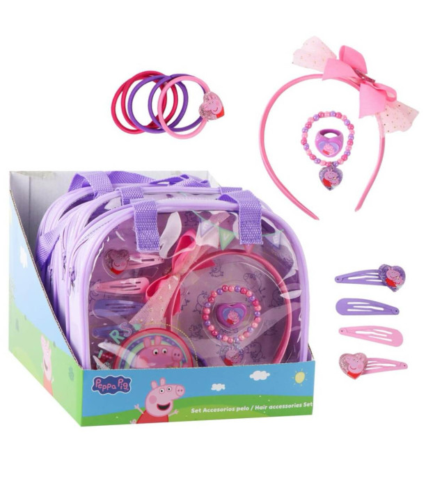 JEWELRY SET WITH ACCESSORIES IN A PEPPA PIG BAG Cerda