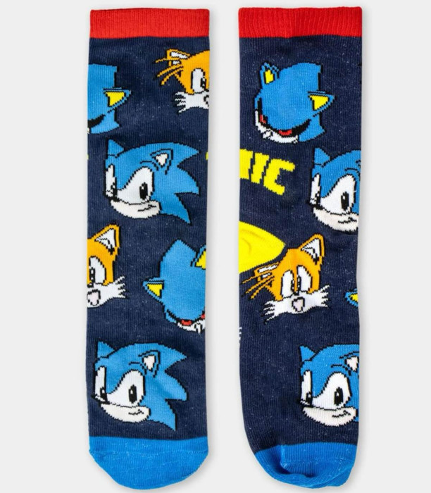 CHILDREN'S SOCKS 4 PAIRS IN A JAR SONIC 27-38 