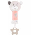 PLUSH BABY BEAR RATTLE 24 CM PINK/BLUE
