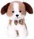PLUSH DOG WITH BOW TIE 27 CM 3 TYPES Amek toys