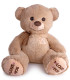 PLUSH BEAR MELANGE 80 CM BROWN/GRAY Amek toys
