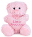 PLUSH BEAR WITH HEART 25 CM PINK/BLUE