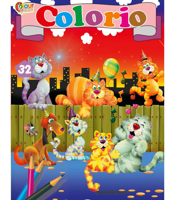 ΒΙΒΛΙΟ ΖΩΓΡΑΦΙΚΗΣ COLORIO 32 ΣΕΛΙΔΕΣ 4 ΕΙΔΗ Boek Specials Nederland bv