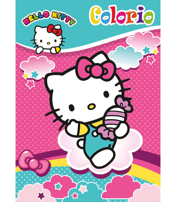 ΒΙΒΛΙΟ ΖΩΓΡΑΦΙΚΗΣ HELLO KITTY COLORIO 32 ΣΕΛΙΔΕΣ 4 ΕΙΔΗ Boek Specials Nederland bv