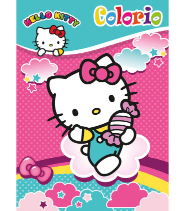 HELLO KITTY COLORING BOOK 32 PAGES 4 TYPES Boek Specials Nederland bv