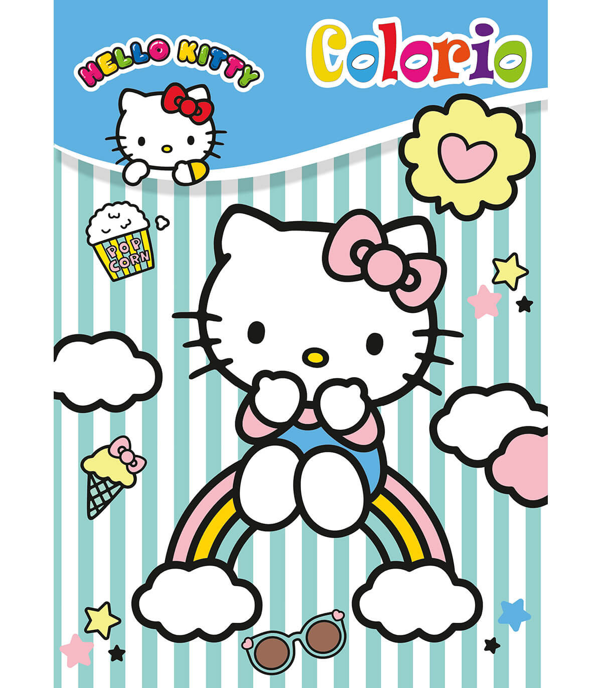 ΒΙΒΛΙΟ ΖΩΓΡΑΦΙΚΗΣ HELLO KITTY COLORIO 32 ΣΕΛΙΔΕΣ 4 ΕΙΔΗ Boek Specials Nederland bv