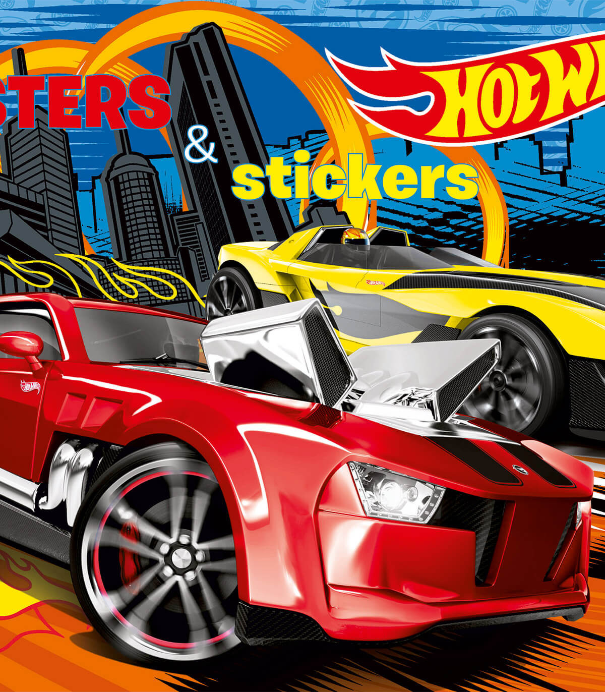 Άλμπουμ βιβλίο ζωγραφικής + αυτοκόλλητα HOT WHEELS 32 σελίδες 2 σχέδια Boek Specials Nederland bv