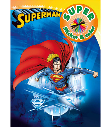 COLORING BOOK + STICKERS WARNER BROS HEROES 32 PAGES 6 TYPES Boek Specials Nederland bv