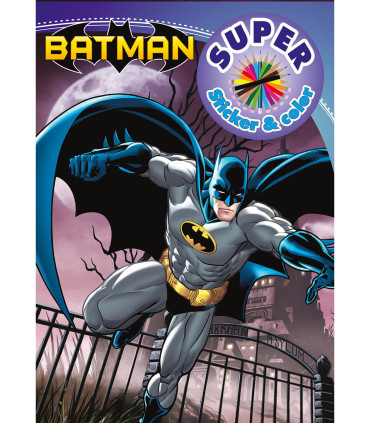 COLORING BOOK + STICKERS WARNER BROS HEROES 32 PAGES 6 TYPES Boek Specials Nederland bv