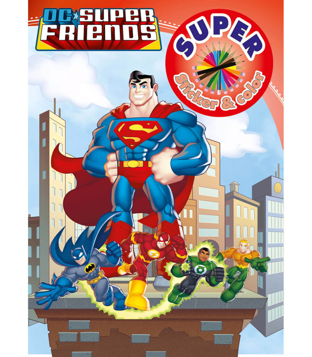 ΒΙΒΛΙΟ ΖΩΓΡΑΦΙΚΗΣ + ΑΥΤΟΚΟΛΛΗΤΑ WARNER BROS ΗΡΩΕΣ 32 ΣΕΛ. 6 ΤΥΠΟΙ Boek Specials Nederland bv