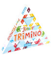 CHILDREN'S TRIANGULAR DOMINO WITH NUMBERS