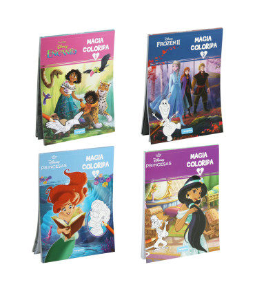 NOTEBOOK COLORING BOOK DISNEY MAGIA COLORIDA 96 PAGES 4 TYPES Europrice