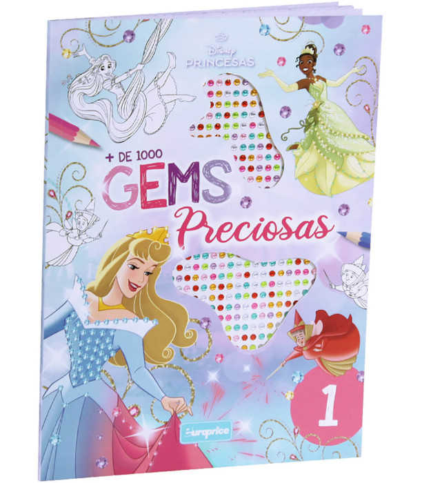 ΒΙΒΛΙΟ ΖΩΓΡΑΦΙΚΗΣ DISNEY PRINCESS 24 ΣΕΛΙΔΕΣ + 1000 ΔΙΑΜΑΝΤΕΝΙΕΣ ΠΕΤΡΕΣ 4 ΕΙΔΗ Europrice