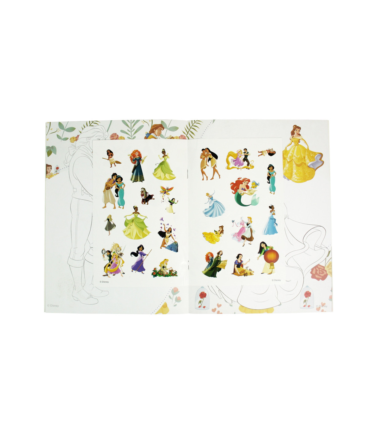 ΒΙΒΛΙΟ ΖΩΓΡΑΦΙΚΗΣ DISNEY PRINCESS 16 ΣΕΛΙΔΕΣ + ΑΥΤΟΚΟΛΛΗΤΑ 3 ΕΙΔΗ Europrice