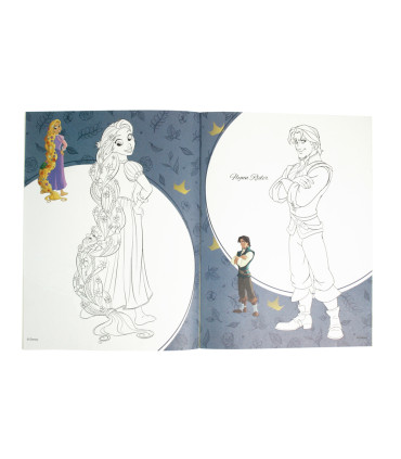 DISNEY PRINCESS COLORING BOOK 16 PAGES + 3 TYPES OF STICKERS Europrice