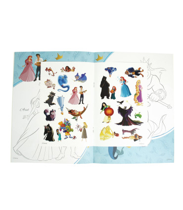 ΒΙΒΛΙΟ ΖΩΓΡΑΦΙΚΗΣ DISNEY PRINCESS 16 ΣΕΛΙΔΕΣ + ΑΥΤΟΚΟΛΛΗΤΑ 3 ΕΙΔΗ Europrice