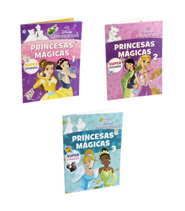 DISNEY PRINCESS COLORING BOOK 16 PAGES + 3 TYPES OF STICKERS Europrice