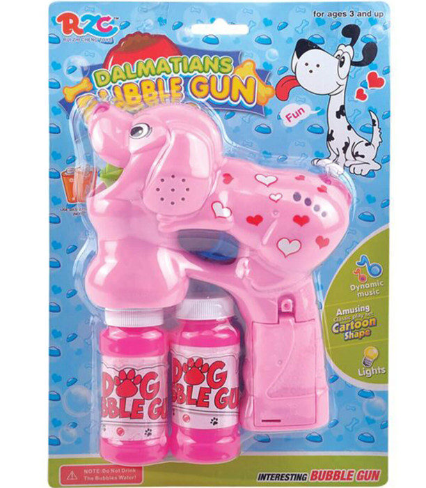 TOY SOAP BALOON GUN DALMATIAN DOG SHAPE 3 VARIETIES - SOAP BUBBLES