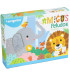 CHILDREN'S PUZZLE 4 IN 1 WITH LARGE PIECES + COLORING BOOK 4 TYPES Europrice