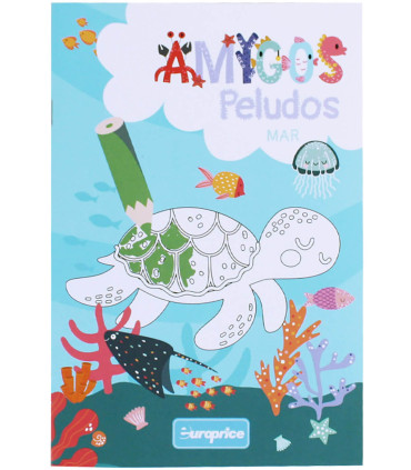 CHILDREN'S PUZZLE 4 IN 1 WITH LARGE PIECES + COLORING BOOK 4 TYPES Europrice